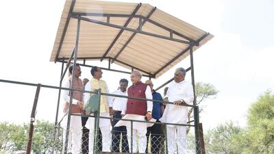 CM Shivraj Singh Chouhan with Union ministers Bhupender Yadav and Narendra Singh Tomar. (Agencies) CM Shivraj Singh Chouhan with Union ministers Bhupender Yadav and Narendra Singh Tomar. (Agencies)