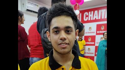 A student of Bhavan Vidyalaya, Panchkula, and resident of Sector 43, Chandigarh, Chinmay scored 256 out of 360 marks. (HT Photo) A student of Bhavan Vidyalaya, Panchkula, and resident of Sector 43, Chandigarh, Chinmay scored 256 out of 360 marks. (HT Photo)