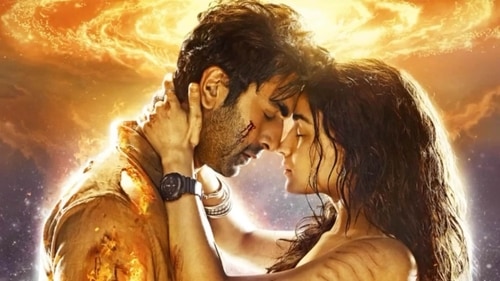 Ranbir Kapoor and Alia Bhatt in a still from Brahmastra. Ranbir Kapoor and Alia Bhatt in a still from Brahmastra. 