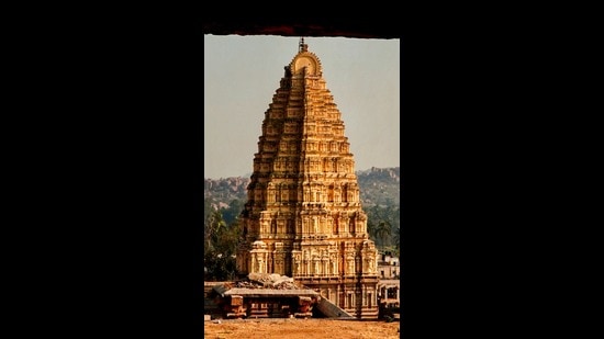 The Virupaksha Temple is where the photographer met and clicked pictures of Lakshmi, the elephant.