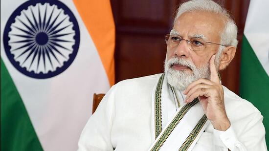 Prime Minister Narendra Modi inaugurated the first ‘Centre-State Science Conclave’ at the Gujarat Science City in Ahmedabad via video conferencing on Saturday. (ANI/ PIB)