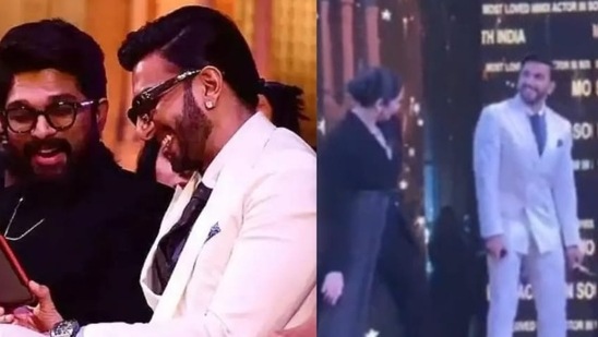 Allu Arjun and Ranveer Singh at SIIMA 2022.