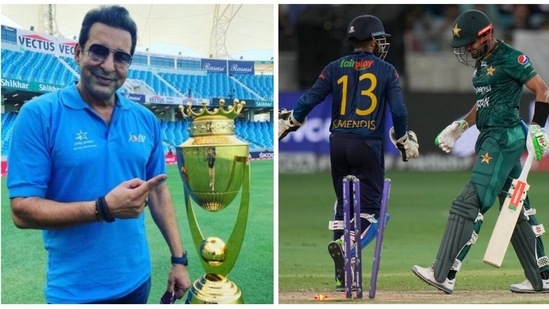 Pakistan will meet Sri Lanka in the Asia Cup final on Sunday(Wasim Akram Instagram / AP) Pakistan will meet Sri Lanka in the Asia Cup final on Sunday(Wasim Akram Instagram / AP)