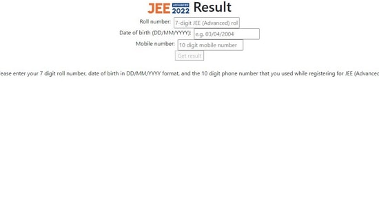 JEE Advanced Result 2022 Live Updates: Result declared on jeeadv.ac.in, get link