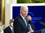 President Joe Biden speaks during a President Joe Biden speaks during a