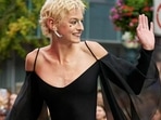 Emma Corrin on The Crown (left) and at the My Policeman premiere (right). Emma Corrin on The Crown (left) and at the My Policeman premiere (right).