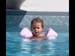 The little girl sings Taylor Swift’s I Knew You Were Trouble in the pool. (Instagram/@karaleapior) The little girl sings Taylor Swift’s I Knew You Were Trouble in the pool. (Instagram/@karaleapior)