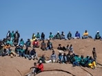 This August 2022, South Africa commemorated the 10th anniversary of the Marikana massacre. Located 90 kilometres northwest of Johannesburg, Marikana is one of the richest mineral belts in the world. In fact, South Africa and Russia meet 90% of the global demands for platinum, and most of the South African platinum comes from this belt.(Photo by PHILL MAGAKOE / AFP)(AFP) This August 2022, South Africa commemorated the 10th anniversary of the Marikana massacre. Located 90 kilometres northwest of Johannesburg, Marikana is one of the richest mineral belts in the world. In fact, South Africa and Russia meet 90% of the global demands for platinum, and most of the South African platinum comes from this belt.(Photo by PHILL MAGAKOE / AFP)(AFP)