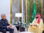 S Jaishankar meets Saudi Crown Prince ((Tweeted by @DrSJaishankar) ) S Jaishankar meets Saudi Crown Prince ((Tweeted by @DrSJaishankar) )