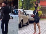 Maniesh Paul imitated Malaika Arora's walk during Filmfare 2022.