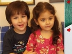Inaaya Naumi Kemmu draws her cousin Taimur Ali Khan's sketch.