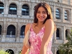 Ananya Panday's dreams are made of cute floral mini dress to 'roam in Rome'(Instagram) Ananya Panday's dreams are made of cute floral mini dress to 'roam in Rome'(Instagram)