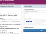 DU opens portal for UG admissions DU opens portal for UG admissions
