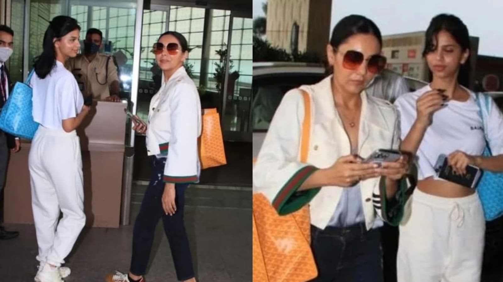 Gauri Khan greets paparazzi; Suhana Khan's airport look wows fans ...