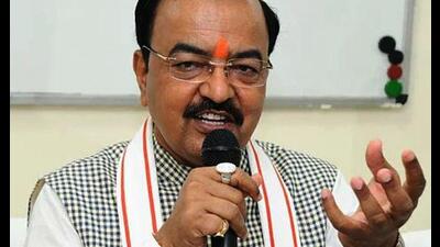 Keshav Prasad Maurya chairing the Mahakumbh-2025 review meeting on Monday. (Ht photo) Keshav Prasad Maurya chairing the Mahakumbh-2025 review meeting on Monday. (Ht photo)