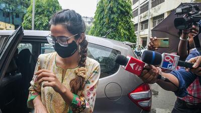 Kolkata: TMC MP Abhishek Banerjee's sister-in-law Menaka Gambhir at CGO complex to appear before ED for questioning in connection with an alleged coal smuggling case in Kolkata. (PTI) Kolkata: TMC MP Abhishek Banerjee's sister-in-law Menaka Gambhir at CGO complex to appear before ED for questioning in connection with an alleged coal smuggling case in Kolkata. (PTI)