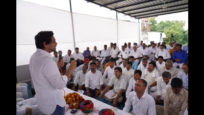 BSP national coordinator Akash Anand addressing party leaders in Jaipur on Sunday. (Sourced) BSP national coordinator Akash Anand addressing party leaders in Jaipur on Sunday. (Sourced)