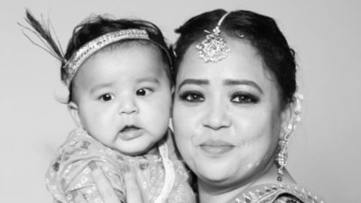 Bharti Singh with son Laksh. Bharti Singh with son Laksh. 