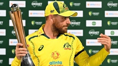 Australia captain Aaron Finch holds the Chappell-Hadlee Trophy (AFP) Australia captain Aaron Finch holds the Chappell-Hadlee Trophy (AFP)