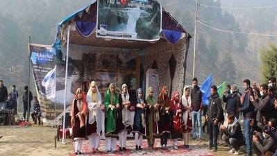 South Kashmir organises 'Aharbal Festival' to promote tourism (Aharbal Festival (ANI/Photo)) South Kashmir organises 'Aharbal Festival' to promote tourism (Aharbal Festival (ANI/Photo))