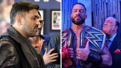 Roman Reigns' special counsel Paul Heyman has called out former Team India skipper MS Dhoni on social media (ANI/ WWE Twitter) Roman Reigns' special counsel Paul Heyman has called out former Team India skipper MS Dhoni on social media (ANI/ WWE Twitter)