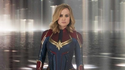 Brie Larson as Carol Danvers in a still from Captain Marvel. Brie Larson as Carol Danvers in a still from Captain Marvel.
