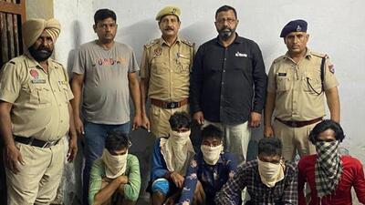 A case has been registered under Sections 401 (punishment for belonging to gang of thieves), 411 (dishonestly receiving stolen property) of the Indian Penal Code (IPC) and Section 25 of the Arms Act at GRP police station in Ludhiana. (HT PHOTO)