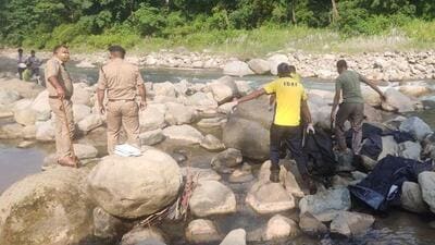 The SDRF team pulled out the three teenagers’ bodies from the river with the help of ropes and handed them over to the police for further action. (Sourced)