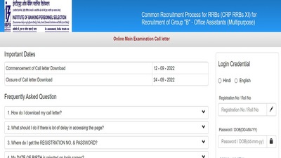 IBPS RRB Mains Admit Card 2022 released for Clerk post, download link here IBPS RRB Mains Admit Card 2022 released for Clerk post, download link here
