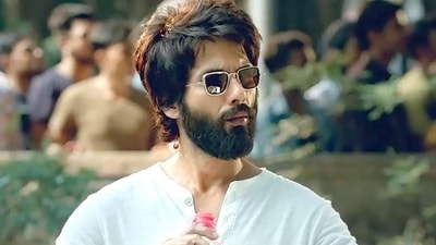 Shahid Kapoor in a still from Kabir Singh. Shahid Kapoor in a still from Kabir Singh.