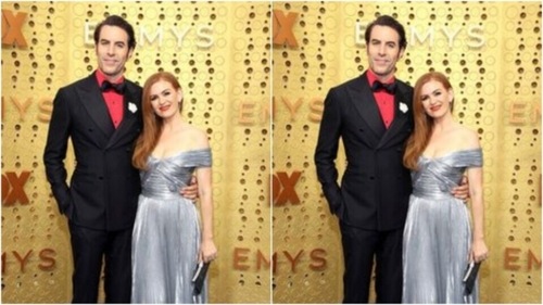 Sacha Baren Cohen and Isla Fisher (Pinterest)