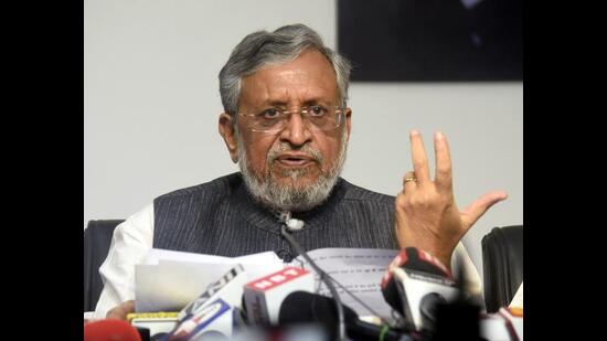 Former Bihar finance minister Sushil Kumar Modi. (ANI)