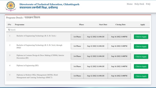 CG PET 2022 counselling registration begins today