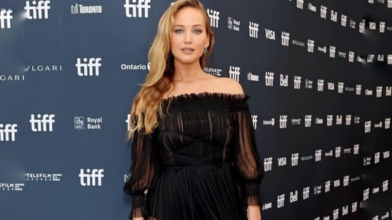 Jennifer Lawrence in see-through black gown takes over Toronto International Film Festival with her jaw-dropping beauty(Instagram)