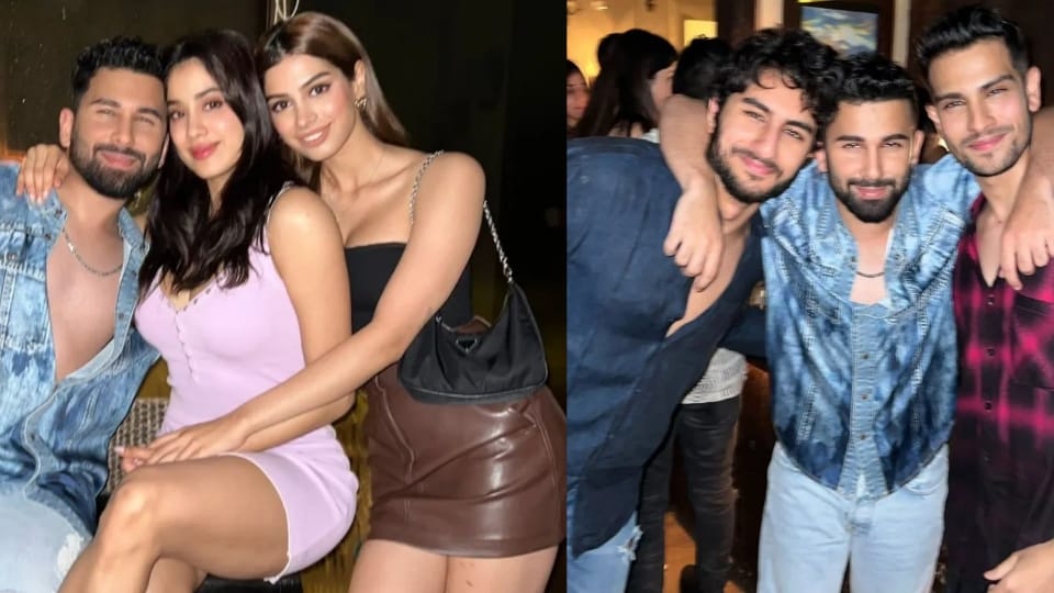 Janhvi Kapoor, Khushi Kapoor and Ibrahim Ali Khan attended a party in Mumbai. Janhvi Kapoor, Khushi Kapoor and Ibrahim Ali Khan attended a party in Mumbai.