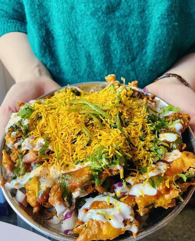 Kale pakoras at Chai Pani Kale pakoras at Chai Pani