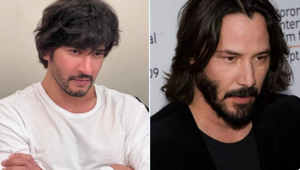 Mahesh Babu's look for his new film is being compared to Keanu Reeves'. Mahesh Babu's look for his new film is being compared to Keanu Reeves'. 