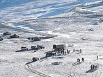 The PLA soldiers during military disengagement along the LAC in Ladakh in February.