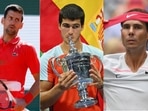 Novak Djokovic; Carlos Alcaraz; Rafael Nadal
