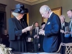 King Charles shows frustration on camera over a leaky pen that spilled ink all over his hand.&nbsp;