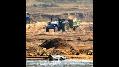 A Tata 207 pickup, which was involved in illegal mining, was seized and its driver arrested after it accidently hit the Border Security Force’s (BSF) Tata 407 vehicle, which was parked at a naka point near Dharamkot village falling under the Dera Baba Nanak sub-division in Gurdaspur on Tuesday. (HT File Photo) A Tata 207 pickup, which was involved in illegal mining, was seized and its driver arrested after it accidently hit the Border Security Force’s (BSF) Tata 407 vehicle, which was parked at a naka point near Dharamkot village falling under the Dera Baba Nanak sub-division in Gurdaspur on Tuesday. (HT File Photo)