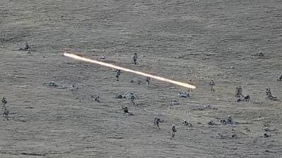 Image taken from YouTube footage released by Armenia on Tuesday shows Azerbaijanian servicemen crossing the border and approaching the Armenian positions. Armenia's PM said 49 soldiers were killed in nighttime attacks by Azerbaijan. (AP) Image taken from YouTube footage released by Armenia on Tuesday shows Azerbaijanian servicemen crossing the border and approaching the Armenian positions. Armenia's PM said 49 soldiers were killed in nighttime attacks by Azerbaijan. (AP)