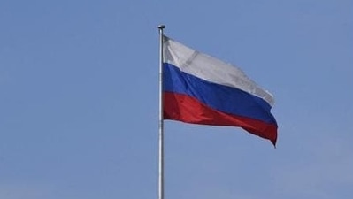 Armenia-Azerbaijan Conflict: The Russian flag flies at the embassy's compound. Armenia-Azerbaijan Conflict: The Russian flag flies at the embassy's compound.