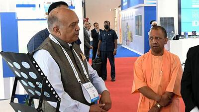 Greater Noida, Sep 12 (ANI): Prime Minister Narendra Modi at the inauguration of the International Dairy Federation World Dairy Summit (IDF WDS) 2022 organised at India Expo Centre and Mart, in Greater Noida on Monday. Uttar Pradesh Chief Minister Yogi Adityanath and other dignitaries are also seen. (ANI Photo/ PIB) (ANI/ PIB) Greater Noida, Sep 12 (ANI): Prime Minister Narendra Modi at the inauguration of the International Dairy Federation World Dairy Summit (IDF WDS) 2022 organised at India Expo Centre and Mart, in Greater Noida on Monday. Uttar Pradesh Chief Minister Yogi Adityanath and other dignitaries are also seen. (ANI Photo/ PIB) (ANI/ PIB)