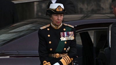 Queen Elizabeth II Passes Away: Britain's Princess Anne, Princess Royal, arrives to attend a Vigil at St Giles' Cathedral, in Edinburgh. (AFP) Queen Elizabeth II Passes Away: Britain's Princess Anne, Princess Royal, arrives to attend a Vigil at St Giles' Cathedral, in Edinburgh. (AFP)