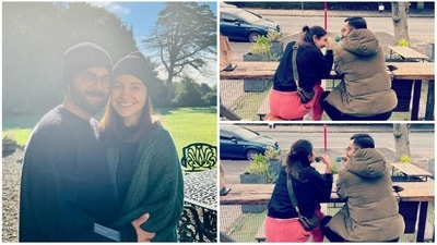 Anushka Sharma, who is currently shooting for her upcoming film Chakda 'Xpress in the United Kingdom, recently shared some postcard-worthy pictures chilling with her husband Virat Kohli at some roadside cafe in the UK. (Instagram) Anushka Sharma, who is currently shooting for her upcoming film Chakda 'Xpress in the United Kingdom, recently shared some postcard-worthy pictures chilling with her husband Virat Kohli at some roadside cafe in the UK. (Instagram)