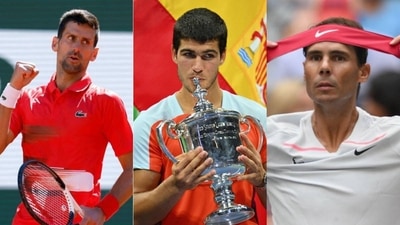 Novak Djokovic; Carlos Alcaraz; Rafael Nadal Novak Djokovic; Carlos Alcaraz; Rafael Nadal