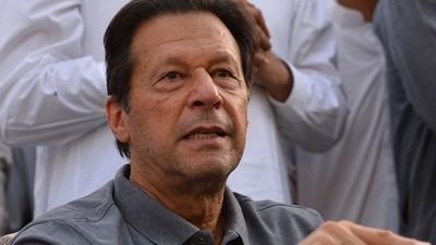 Imran Khan Anti-Terrorism Case: Former Pakistan's prime minister Imran Khan gestures during a press conference in Islamabad. (AFP / File)