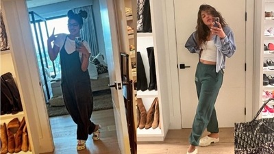 Priyanka Chopra posted a photo of her walk-in closet. Priyanka Chopra posted a photo of her walk-in closet.