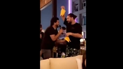 Yuvraj Singh dances with Suresh Raina. (Twitter)